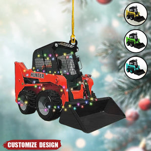 2024 New Release – Personalized Skid Steer Loader Christmas Ornament, Gift For Trucker