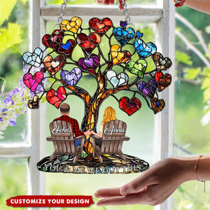 You And Me We Got This - Personalized Couple Window Hanging Suncatcher Ornament