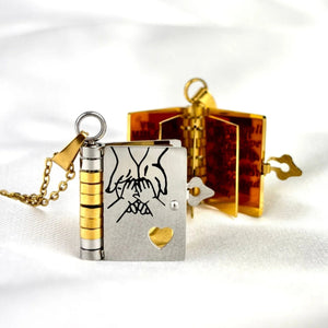 My Incredible Daughter Son Book Necklace
