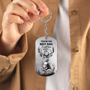 Personalized Keychain For Hunting Dad, You’re The Best Dad, Gift For Father’s Day, Gift Idea For Dad