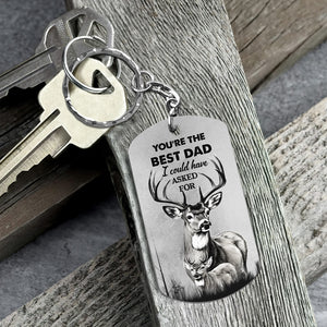 Personalized Keychain For Hunting Dad, You’re The Best Dad, Gift For Father’s Day, Gift Idea For Dad