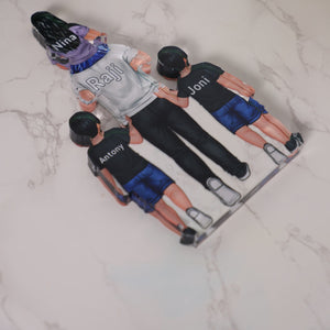 Personalized Dad And Kids Acrylic Plaque