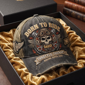 Vintage Rider Skull Classic Cap - Personalized Gifts