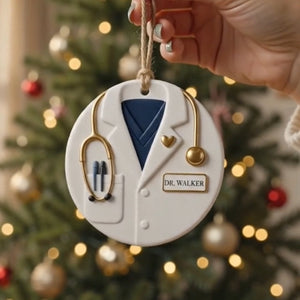 Custom Doctor Ornament ,Personalized Medical School Gift for New Doctor