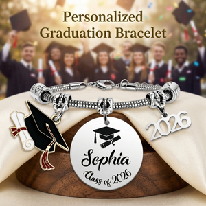 Personalized 2026 Graduation Bracelet - Graduation Gift For Graduates