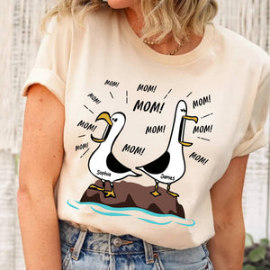Seagull Mom Mom Mom - Personalized Shirt - Funny Gift For Mom