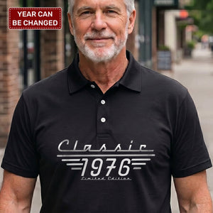 Classic Limited Edition - Birthday Gift, Vintage Gift For Him, Dad, Husband, Grandpa - Personalized Polo Shirt
