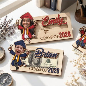 Personalized Graduation Money Holder - Gift For Senior Graduate