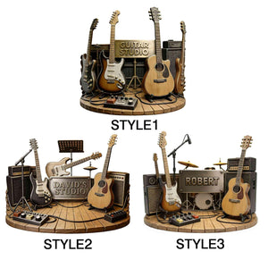 Personalized Guitar Whiskey Glass-Gift For Guitarist Men