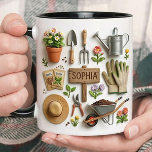 Personalized Gardening Mug - Gift for Mom & Plant Lovers