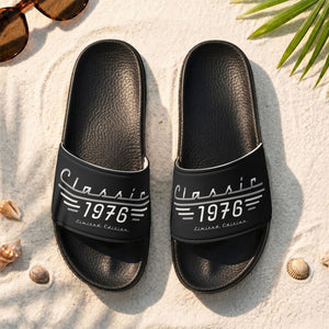 Personalized Slide Sandals - Classic Limited Edition Gift For Dad Husband Grandpa