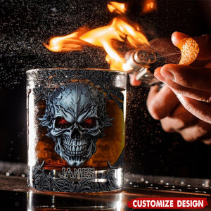 Cool Skull - Personalized Skull Whiskey Glass