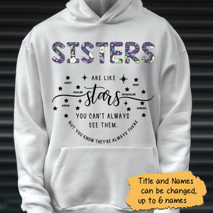 Personalized Sisters Are Like Stars Shirt, Custom Sisters Shirt, Friend Shirt, Bestie Shirt