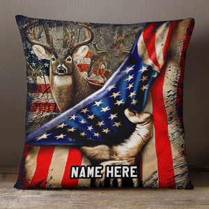 Personalized Hunting Dad Grandpa Pillow