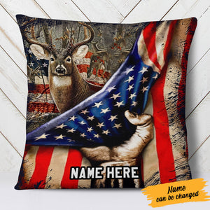 Personalized Hunting Dad Grandpa Pillow