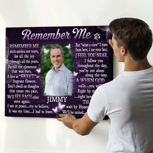 Unique Personalized Memorial Gifts, Custom Memorial Poster With Picture, In Memory of Gifts
