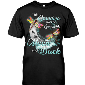 This Grandama Loves Her Grandkids To The Moon And Back Classic T-Shirt