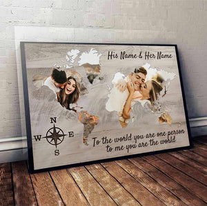 You Are My Home/World - Personalized Couple Poster