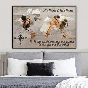 You Are My Home/World - Personalized Couple Poster