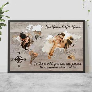 You Are My Home/World - Personalized Couple Poster