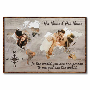 You Are My Home/World - Personalized Couple Poster