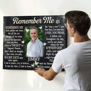 Unique Personalized Memorial Gifts, Custom Memorial Poster With Picture, In Memory of Gifts