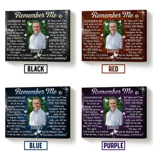 Unique Personalized Memorial Gifts, Custom Memorial Poster With Picture, In Memory of Gifts