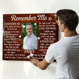 Unique Personalized Memorial Gifts, Custom Memorial Poster With Picture, In Memory of Gifts
