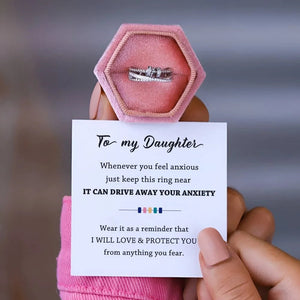 FOR DAUGHTER/GRANDDAUGHTER - DRIVE AWAY YOUR ANXIETY FIDGET RINGS