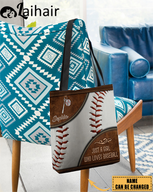 Love Baseball All-Over Tote Bag