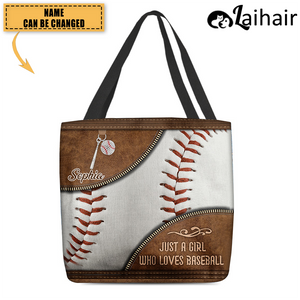 Love Baseball All-Over Tote Bag