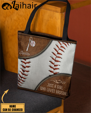 Love Baseball All-Over Tote Bag