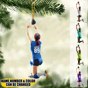 Personalized Volleyball Player Acrylic Christmas Ornament,A Wonderful Gift Volleyball Lovers