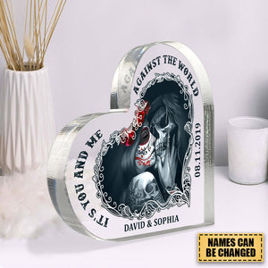 The Day I Lost You Personalized Heart Shaped Acrylic Plaque