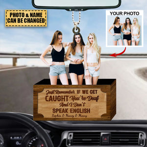 Personalized Car Hanging Ornament - Gift For Besties-Upload Photo