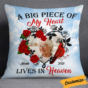 Memo A Big Piece Of My Heart Heaven Photo Pillow