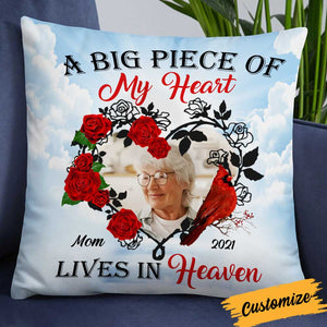 Memo A Big Piece Of My Heart Heaven Photo Pillow