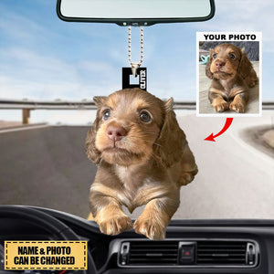 Pet Photo Upload Personalized Acrylic Car Hanging Ornament-Great Gift For Pet Lovers