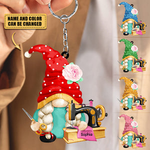 DWARF SEWING AND QUILTING Acrylic Keychain