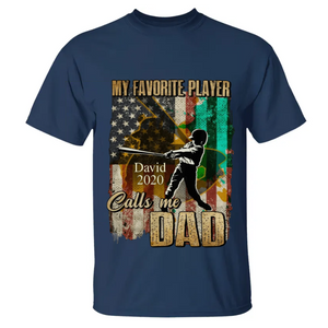 Baseball Dad Personalized Back Design Shirt Gift For Father
