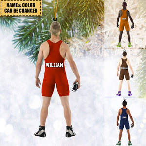 Custom Personalized Wrestler Christmas Ornament,Great Gift for WWE/MMA Lovers