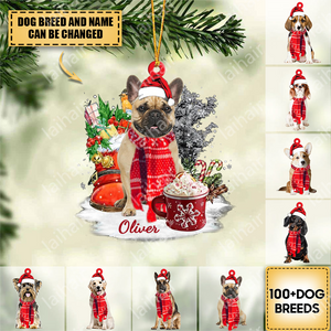 Personalized Dog Christmas Hanging Ornament-2022 New Release