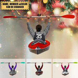 Custom Personalized Kayak Player Christmas Ornament, Gift For Kayak Lovers