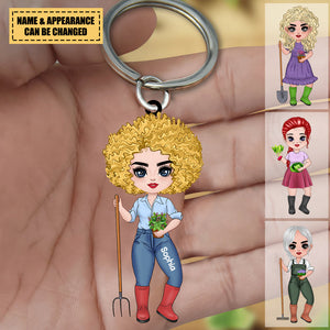 Personalized Gardening Lovers, Gardeners Acrylic Keychain