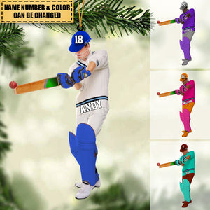 Personalized Cricket player Christmas Ornament-Great Gift Idea For Cricket Lovers/Players