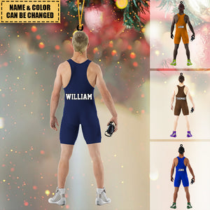 Custom Personalized Wrestler Christmas Ornament,Great Gift for WWE/MMA Lovers