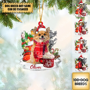 Personalized Dog Christmas Hanging Ornament-2022 New Release