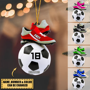 2023 Personalized soccer Christmas Ornament-Great Gift Idea For Soccer Players&Soccer Lovers