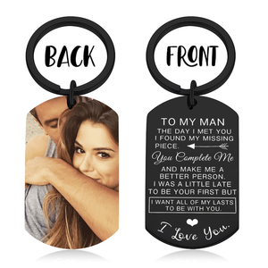 For Husband - I Want All Of My Lasts To Be With You Keychain,Upload Photo