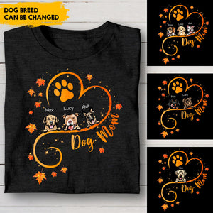 Dog Mom Heart Line 2022 Tshirt, DIY Gift For Pet Lovers